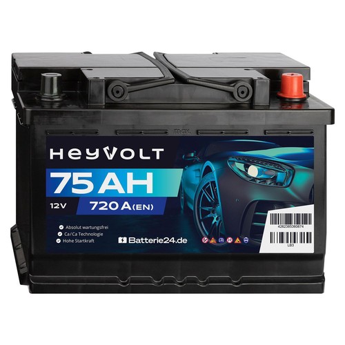 Heyvolt 75ah autobatterie 12v - heyvolt,