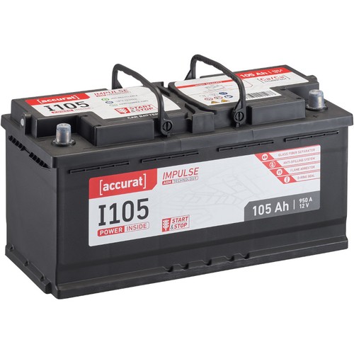Agm autobatterie 105ah - agm,