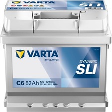VARTA C6 Silver Dynamic 52Ah