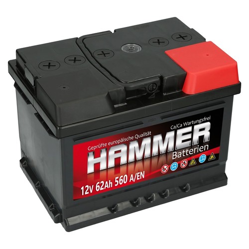 Autobatterie hammer 12v ah - 62,