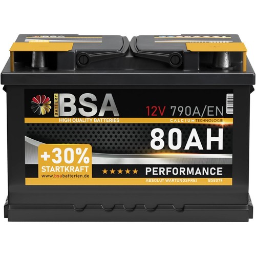 Bsa autobatterie 80ah 12v - bsa,