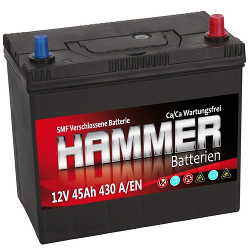 Autobatterie hammer 12v - autobatterie, 45ah