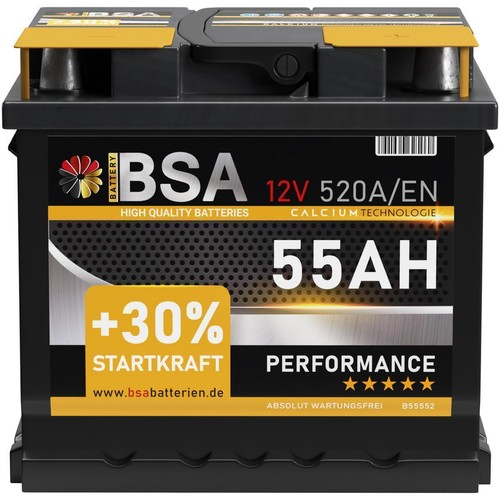 Autobatterie 55ah 12v 520a - autobatterie,