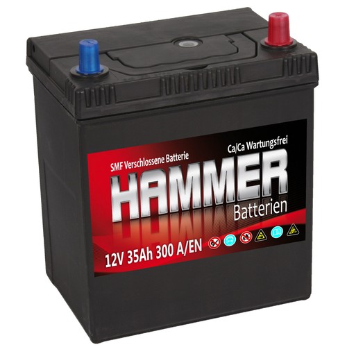 Autobatterie hammer 12v 35ah - hammer,