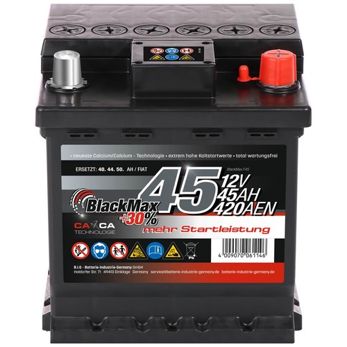 Blackmax 12v 45ah - 12v, 420a