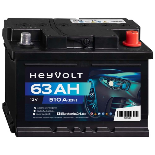 Heyvolt 63ah autobatterie 12v - heyvolt,