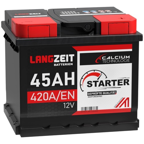 Autobatterie langzeit 12v 45ah - autobatterie,