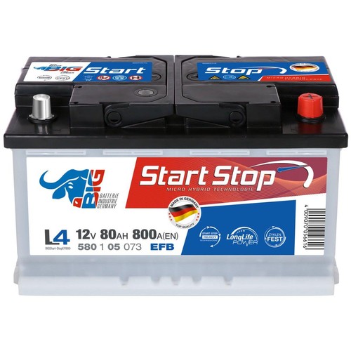 Big efb starterbatterie - starterbatterie, 12v
