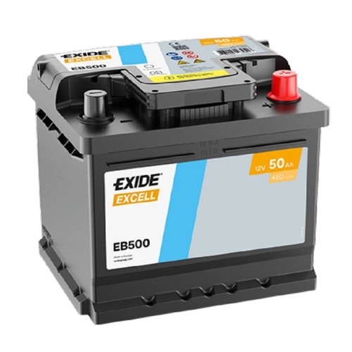 Exide eb500 excell - excell, 50ah