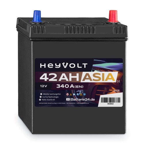 Autobatterie 12v 42ah heyvolt - 12v,