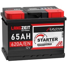 LANGZEIT Autobatterie 12V 65Ah